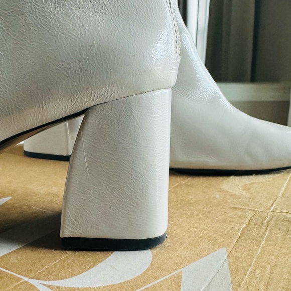 Zara Ankle Boot iridescent Chunky Heel Zip Airfit Comfort European SZ 41 - Picture 4 of 6